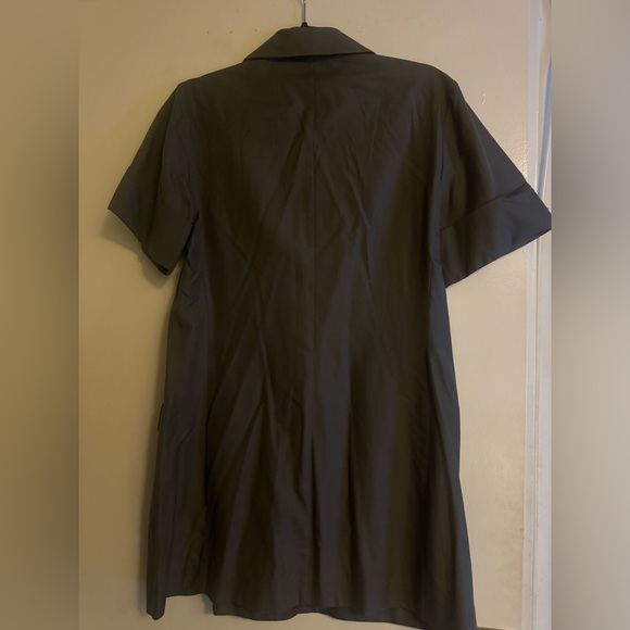 Double Breasted Short Sleeve Blazer Shirt Dress - Picture 3 of 4